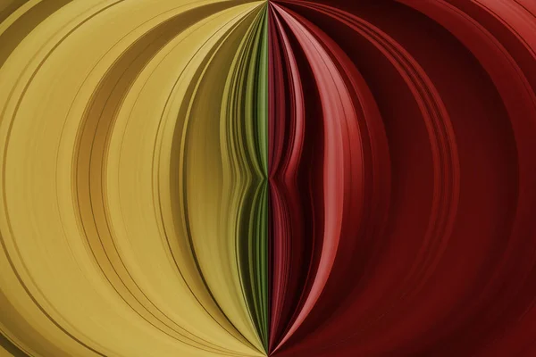 多色の曲線 抽象的なファンタジーの背景 — ストック写真