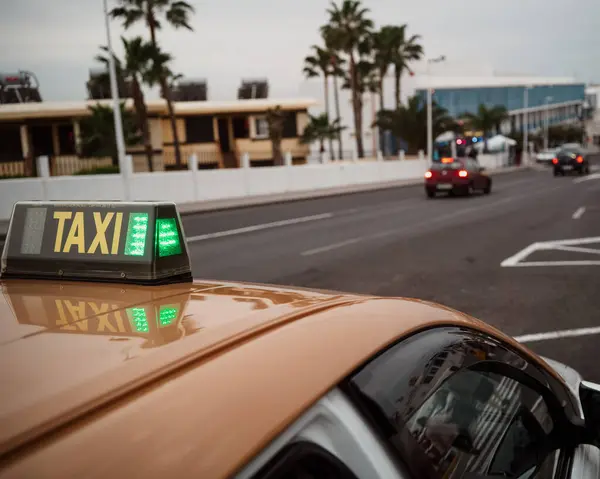 Taxi Lanzarote Spain — Stock Photo, Image