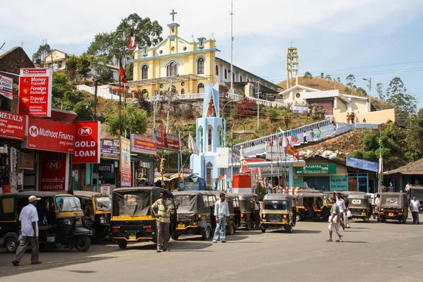 Main Road Mount Carmel Church Munnar India — Stock Photo, Image