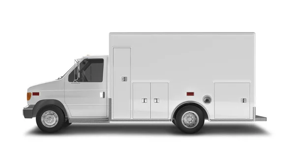 Camion Realistico Mockup Vista Laterale — Foto Stock
