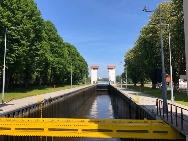 Kanalschleuse Twente Kanal Rund Delden — Stockfoto