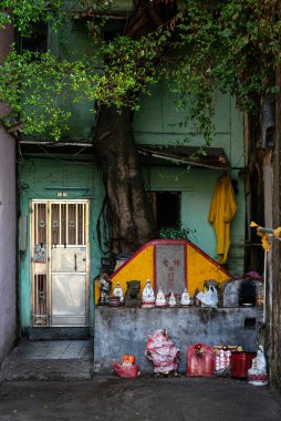 eski taipa sokak makao çin küçük çin geleneksel tapınak