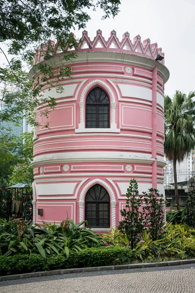 Παλαιά Πορτογαλική Αποικιακή Αρχιτεκτονική Κτίριο Στο Μακάο Πάρκο Κήπο Κίνα — Φωτογραφία Αρχείου