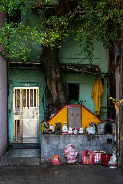 Pequeno Santuário Tradicional Chinês Velha Rua Taipa Macau China — Fotografia de Stock