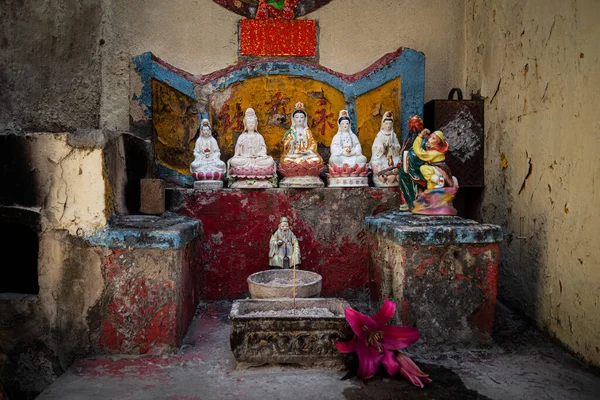 Eski Taipa Sokak Makao Çin Küçük Çin Geleneksel Tapınak — Stok fotoğraf