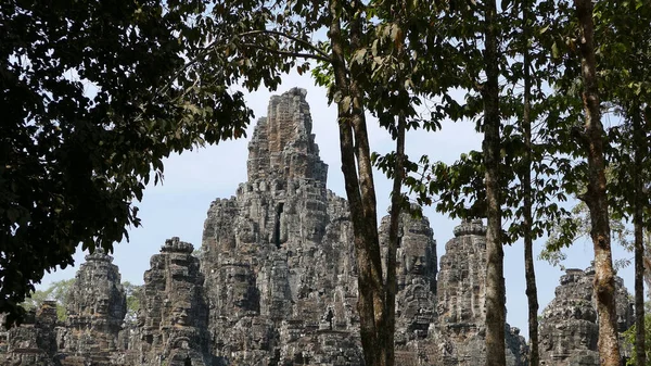 Angkor Thom Temple Background View — Stock Photo, Image