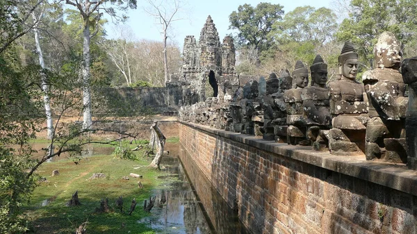 South Gate Angkor Thom — Stock Photo, Image