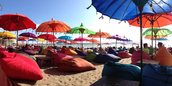 Renkli Şemsiyelerden Panorama — Stok fotoğraf