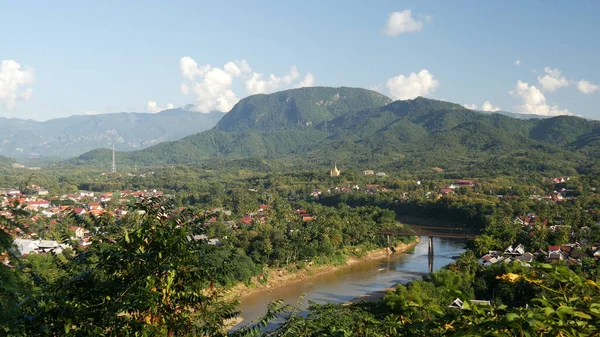 Vista Luang Prabang Desde Monte Phousi — Foto de Stock