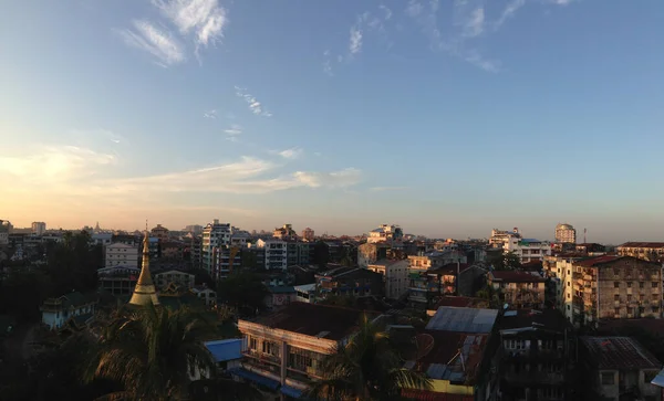 Ιστορικό Προβολής Της Πόλης Yangon — Φωτογραφία Αρχείου