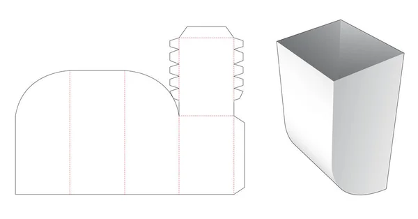 Packaging Box Die Cut Template — Stock Photo, Image