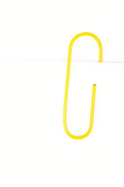 Żółty Spinacz Teksturowane Tło — Zdjęcie stockowe