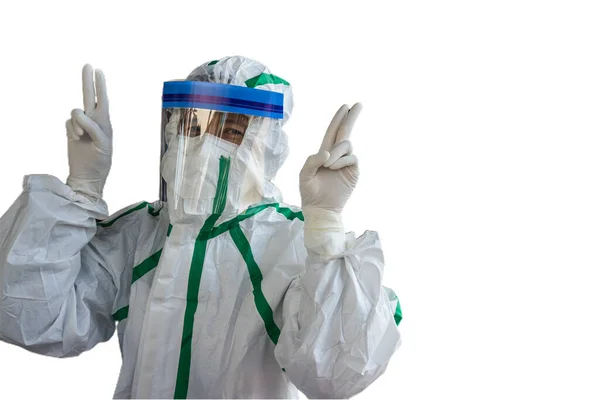 Healthcare Workers Wearing Ppe Packages — Stock Photo, Image