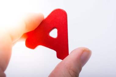 Letter cube A of made of wood 