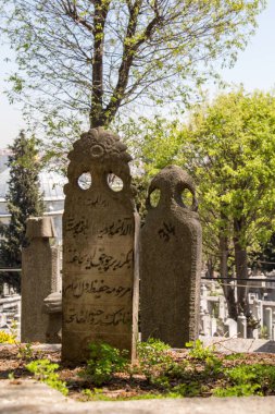 Eski Istanbul mezarlara taşa