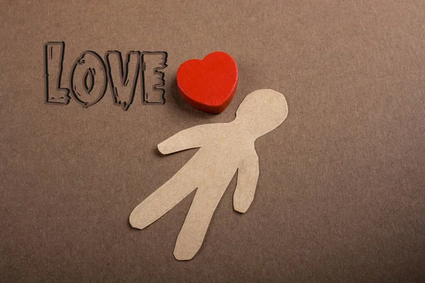 Concept Amour Avec Love Formulation Pour Saint Valentin — Photo