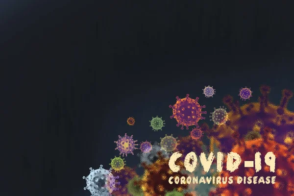 Covid Póster Concepto Prevención Cuarentena Del Coronavirus —  Fotos de Stock
