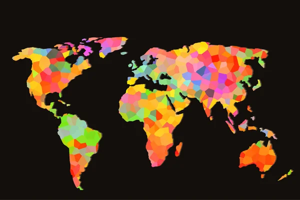 大致勾画出了全球商业概念的世界地图 — 图库照片