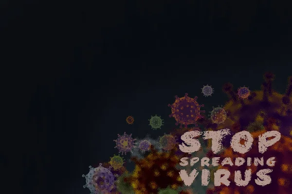Alerte Risque Virus Corona Concept Empêcher Propagation Virus Corona — Photo