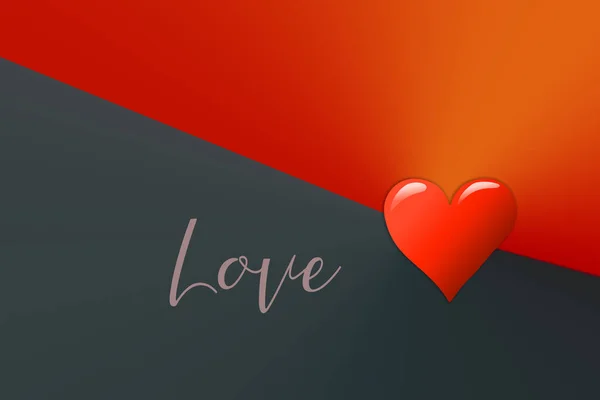 Sevgililer Günü Kartı Konsepti Sevgililer Günü Arkaplanı Çin Kalp — Stok fotoğraf