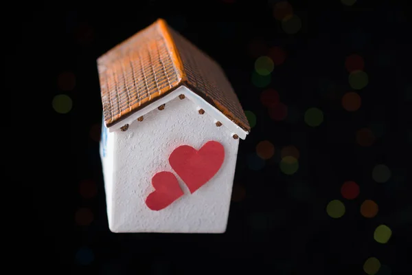 Concepto Amor Para Día San Valentín Casa — Foto de Stock