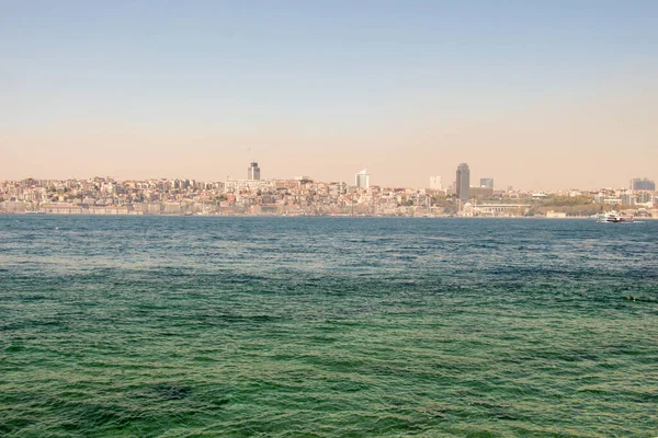 Istambul Bosporus Com Dois Continentes — Fotografia de Stock