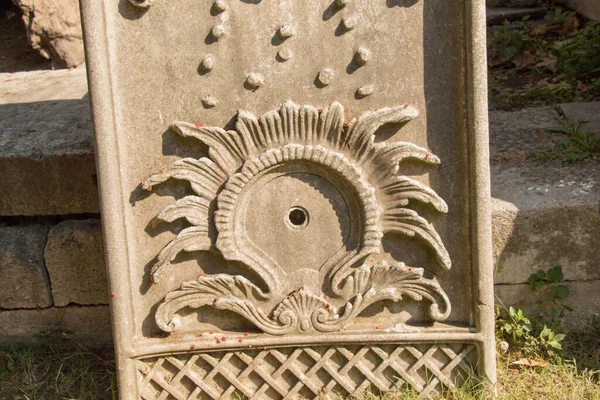 奥斯曼帝国的大理石雕刻艺术细节 — 图库照片