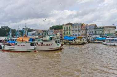 Belem Limanı Manzarası, Amazon Havzası, Brezilya, Güney Amerika