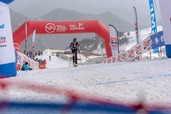 Gachet Mollaret Axelle Fra Finish Line Ismf Championships Comapedrosa Andorra — Foto Stock