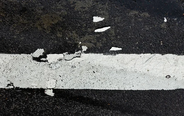 アスファルトの道路標示 — ストック写真