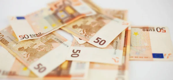 Billetes Euros Euros Dinero Concepto Del Sector Financiación Del Dinero —  Fotos de Stock