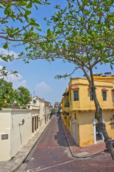 Cartagena Eski Şehir Sokak Manzarası Kolombiya Güney Amerika — Stok fotoğraf