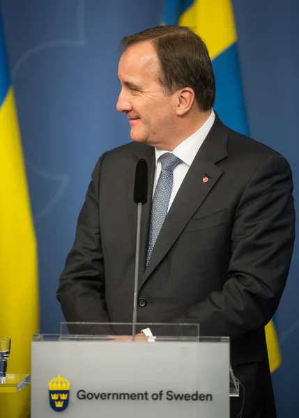 Premierzy Królestwa Szwecji Stefan Lofven — Zdjęcie stockowe