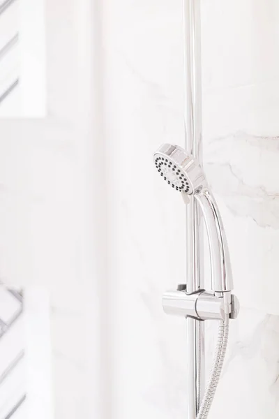 Shower Head Luxury Bathroom Eco Friendly Interior Design Sustainable Materials — Stock Photo, Image