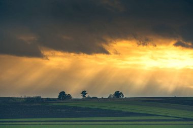 Romanya 'da güzel gün batımı