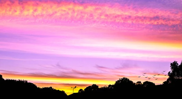 Birleşik Krallık Günbatımının Görüntüsü — Stok fotoğraf