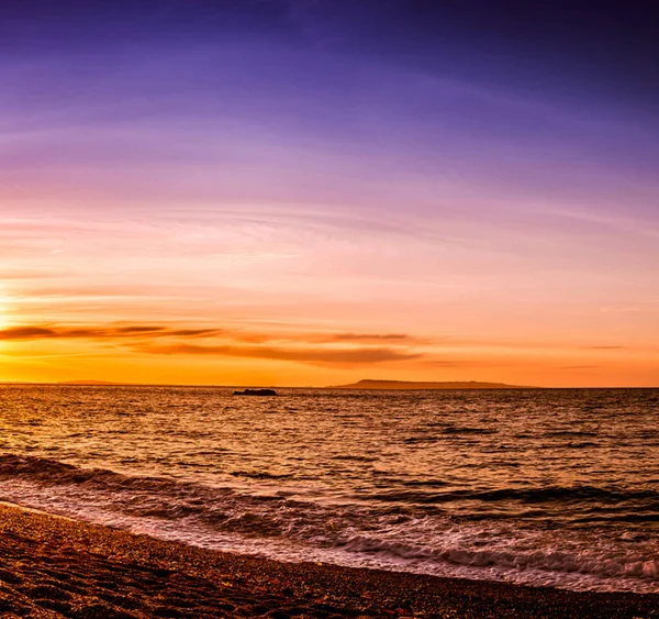 Landschaft Meer Bei Sonnenuntergang — Stockfoto