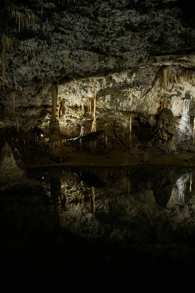 Formaciones Piedra Caliza Dentro Cuevas Macocha Karst Moravia — Foto de Stock
