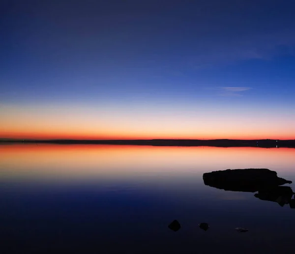 Beautiful Sunset Sky Sea Tunisia — Foto de Stock