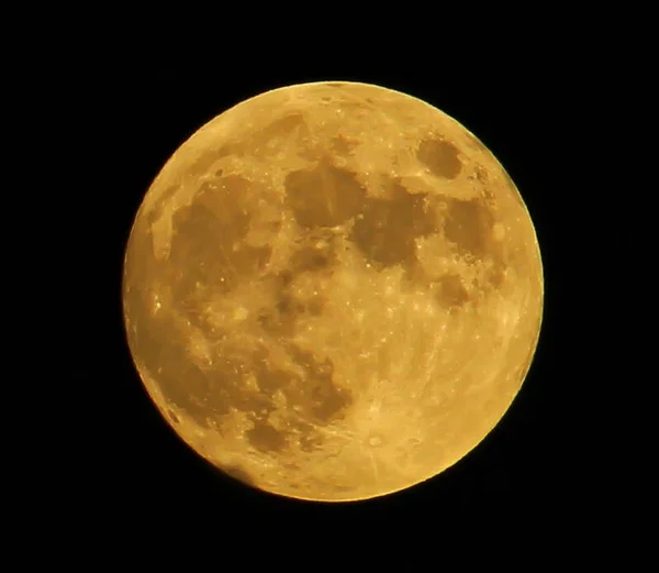 Mond Auf Dem Dunklen Himmel Hintergrund — Stockfoto