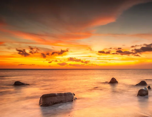 Meereslandschaft Taiwan Bei Sonnenuntergang — Stockfoto