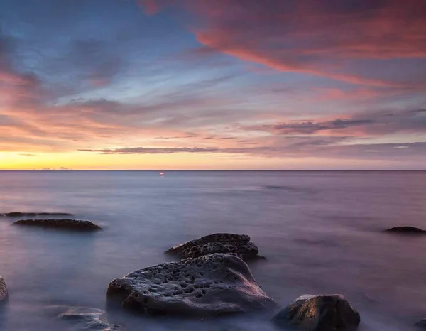 日没時の台湾の海の風景 — ストック写真