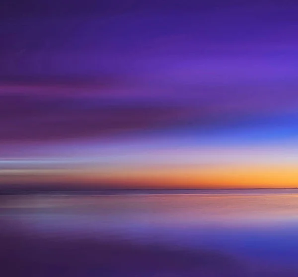 多彩的落日背景 葡萄牙海洋 — 图库照片