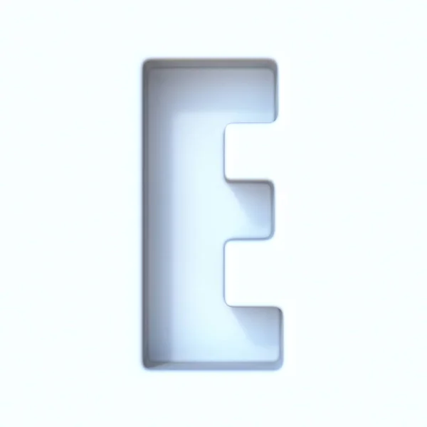 White Hole Schaduw Stijl Lettertype Ontwerp — Stockfoto