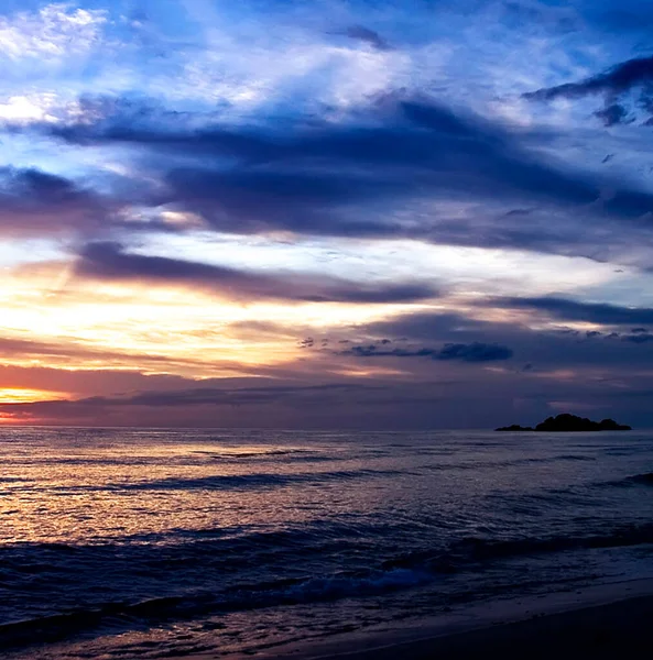 Закат Пляже Филиппинах — стоковое фото