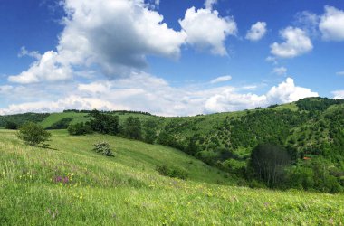 Güzel Kosova dağlarının manzaralı görüntüsü