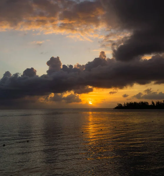 Lugnt Läge Vid Havet Kvällen Jamaica — Stockfoto