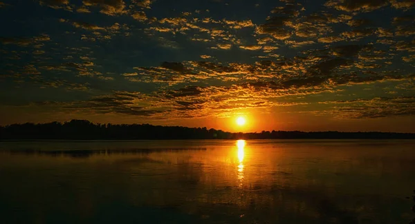 Scenic Shot Beautiful Dramatic Sunset Background — Stock Photo, Image