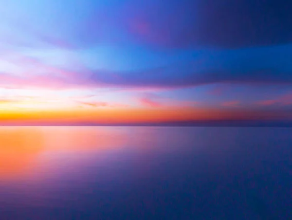 Friedliches Arabisches Meer Bei Sonnenuntergang Sanften Farben Natur Kuwait — Stockfoto
