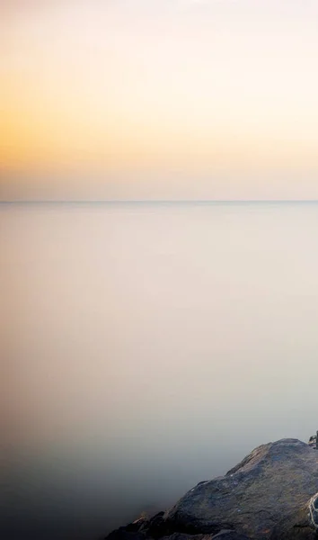 Geweldige Zonsondergang Landschap Aan Arabische Zee Natuur Koeweit — Stockfoto